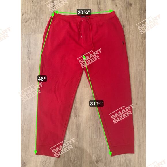 Polo Ralph Lauren Red Double Knit Jogger Pants Men’s 2XLT - Picture 6 of 8